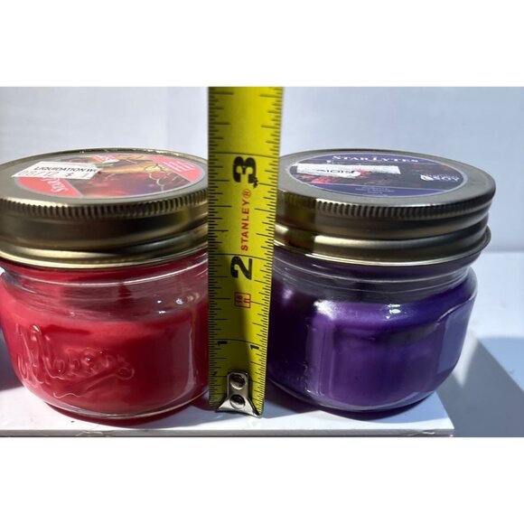 Star Lytes Natural Soy Candles Pomegranate Pear & Mulberry Scents 3oz Set of 3 - Picture 6 of 7